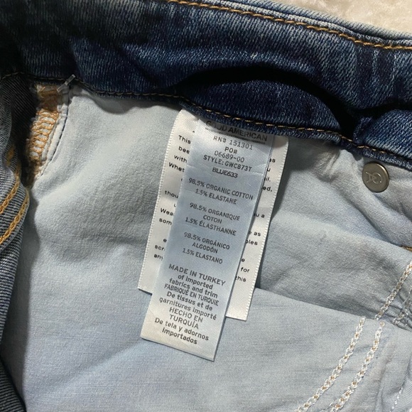 NWT Good American Good Waist Crop High Waist Raw Hem Stretch Jeans 16 - Picture 8 of 14